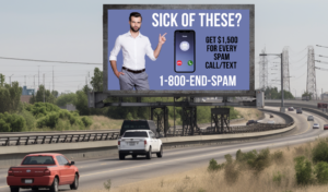 End Spam Billboard AD on a freeway